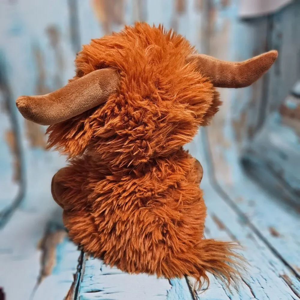 Highland Cow Plush Stuffed Animal Mom & Babies Soft Cuddly Like New Adult Owned